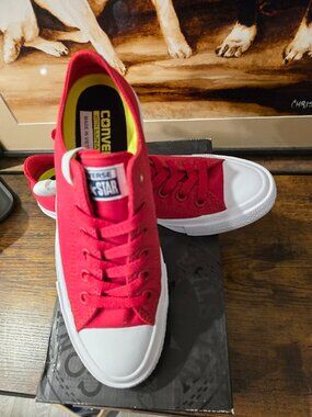 Converse Chuck Taylor All Star II Women's Salsa Red Sneakers Shoes 150151C Sz 7